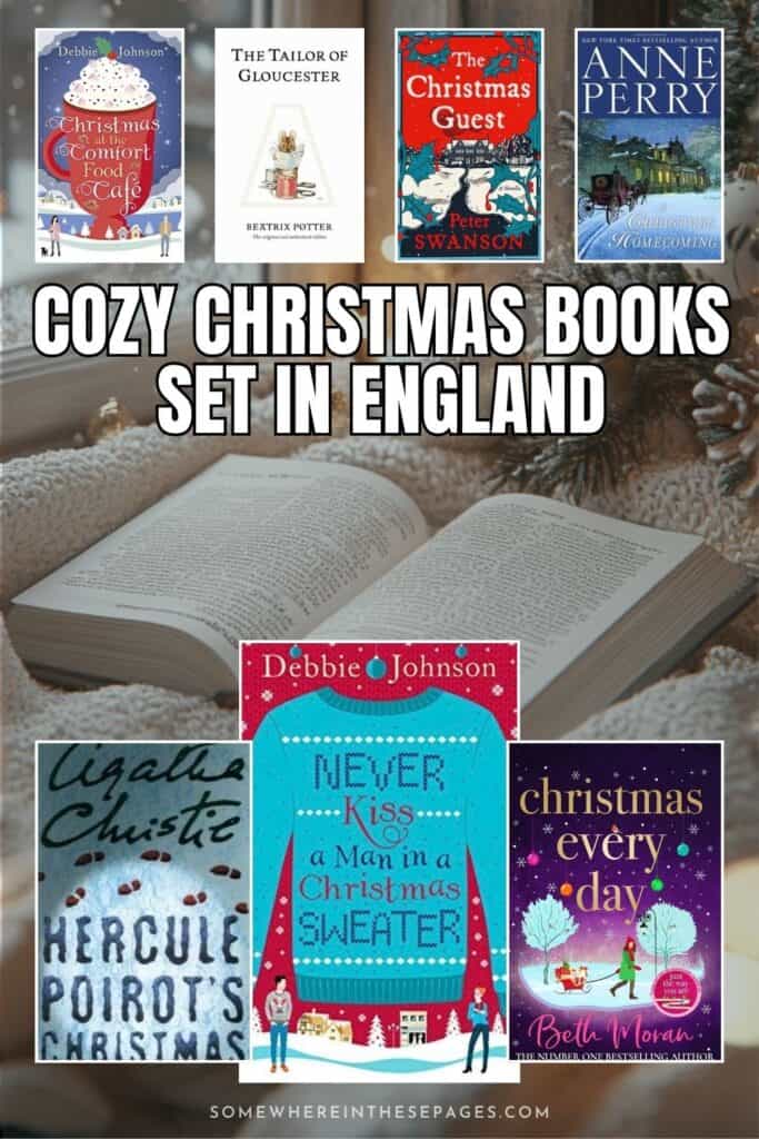 From snowy Yorkshire villages and cozy Cotswold cottages to Cornish beaches and magical London streets, these cozy Christmas books will transport you to England for the festive season. Perfect for readers who love atmospheric settings, romance, mystery and Christmas escapism